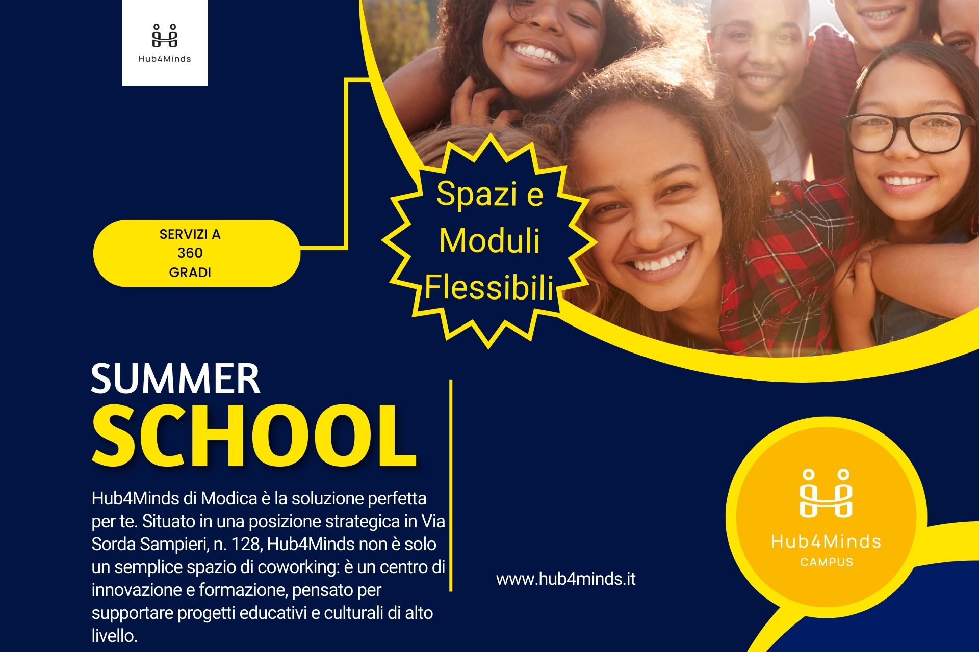 Organizza la Tua Summer School a Hub4Minds di Modica: Spazi, Innovazione e Collaborazione per il Successo