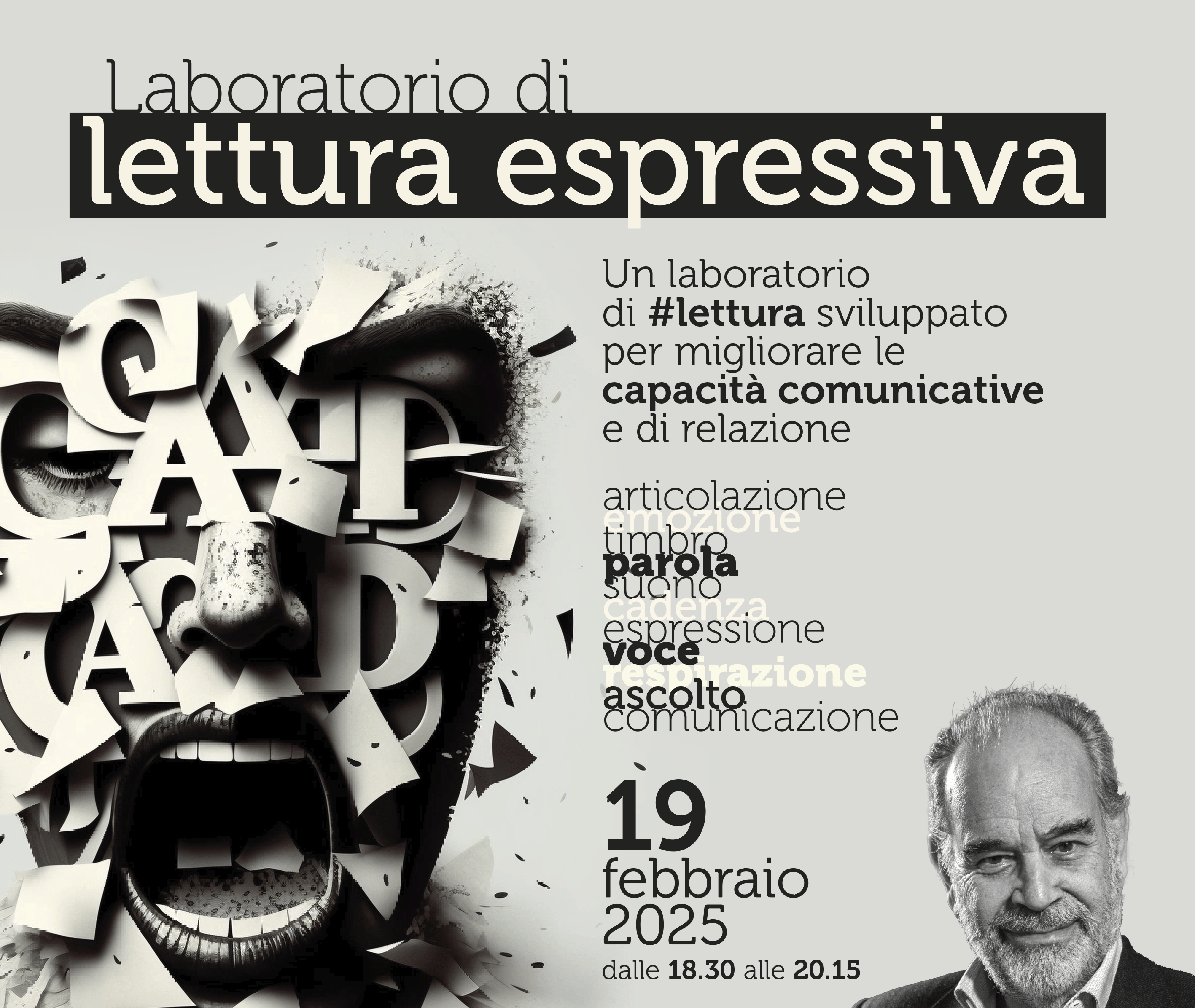 Laboratorio di Lettura Espressiva con Carlo Cartier: Un