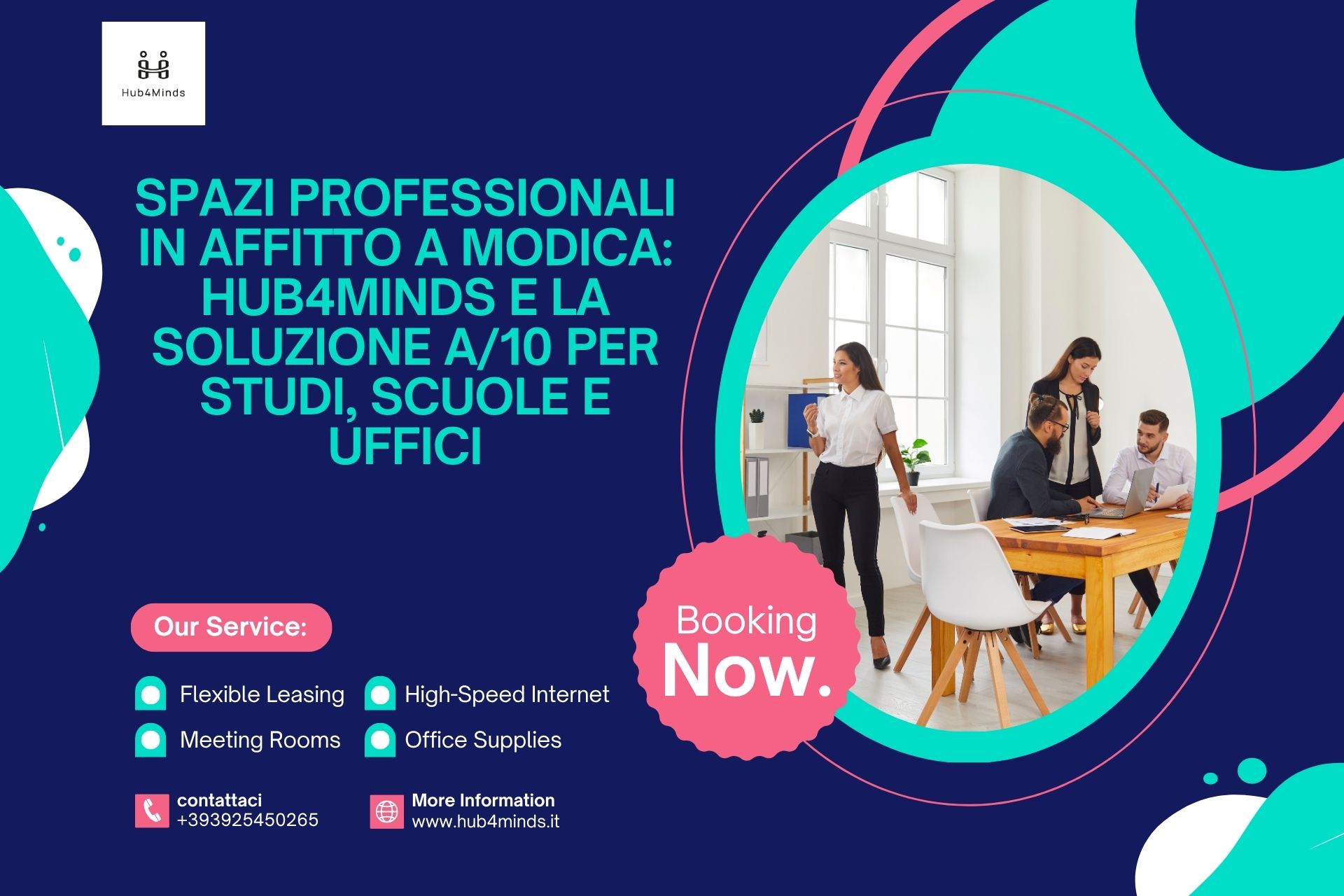Spazi Professionali in Affitto a Modica: Hub4Minds e la Soluzione A/10 per Studi, Scuole e Uffici