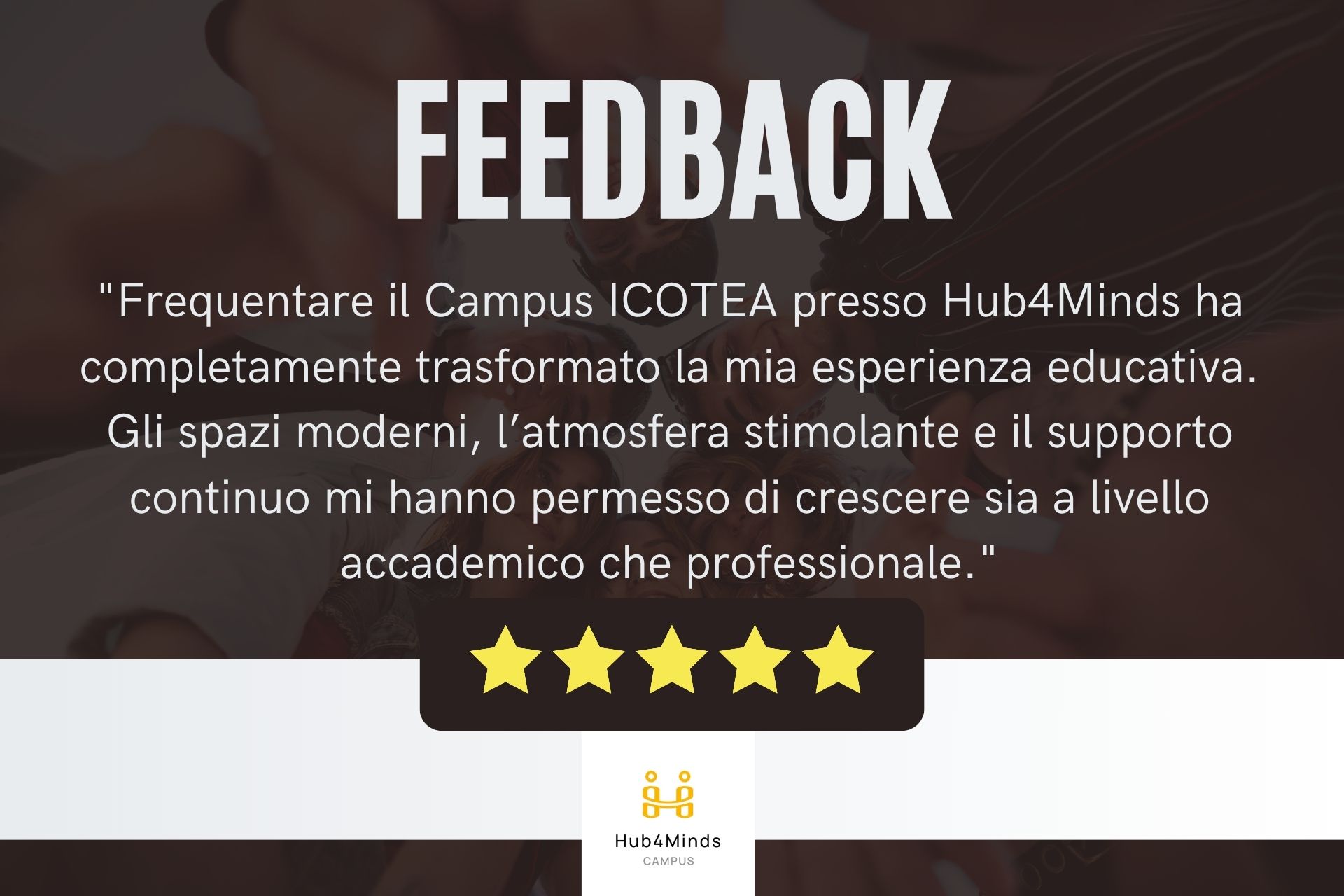 Feedback di uno Studente del Campus ICOTEA presso Hub4Minds: Un